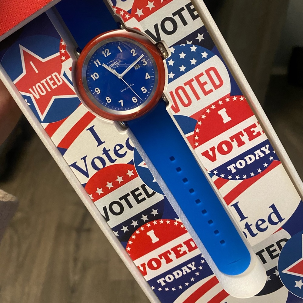 Shinola I voted watch